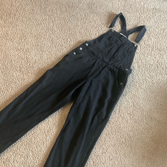 Abercrombie & Fitch Pants - ABERCROMBIE BLACK OVERALLS NWOT